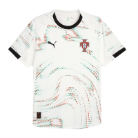 PUMA Men's Soccer 2025 Portugal Authentic Home & Away Jersey - Lightweight, Comfortable, and Made with Recycled Material (US, Alpha, X-Large, Regular, Regular, Away - White)