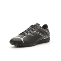 PUMA Mens Attacanto Turf Trainer Soccer Cleat, PUMA Mens Black-Silver Mist, 10