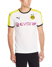 PUMA Mens 2015/16 Borussia Dortmund BVB Third Large White/Yellow/Black