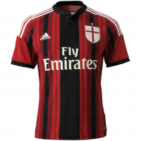adidas Soccer AC Milan Home Player Jersey Youth. (Large)