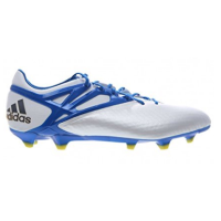 adidas Messi 15.1 Fg/Ag White/Blue/Black Soccer Shoes 10.5