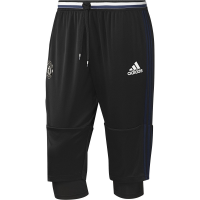 adidas Men's Manchester United 3/4 Training Pants (Large) Black/Collegiate Navy/White