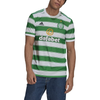 adidas Men's Celtic FC Home Soccer Jersey 2021-22 (XX-Large) White, Green