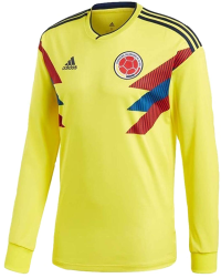 Adidas Colombia Home Replica Jersey World Cup Russia 2018 [Long Sleeve] (M)