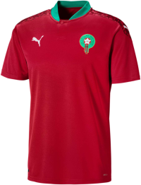 PUMA Men's Morocco Home Replica Jersey, Chili Pepper White, M