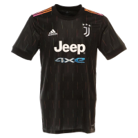 adidas Youth 2021-22 Juventus Away Jersey (Black, Large)