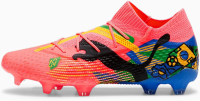 Puma Mens Future 7 Ultimate Nmj Firm GroundArtificial Ground Soccer Cleats Cleated, Firm Ground - Pink - Size 9.5 M