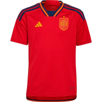 adidas Spain Youth World Cup 2022 Home Jersey (as1, Alpha, s, Regular, Small) Red, Navy