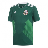 adidas Youth Mexico 2018 Home Replica Jersey Green/White L