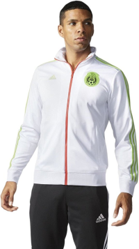 adidas Mexico Mens Track Top Jackets White/Green/Red (Large)