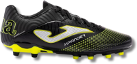 Joma - Soccer Shoes for Men - Microfiber Football Shoes for Men - Mens Cleats (White, US Footwear Size System, Adult, Men, Numeric, Medium, 10.5)