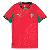 PUMA Women's Soccer 2025 Portugal Home Jersey - Tradition Meets Sustainability in a Stylish and Comfortable Design (US, Alpha, Small, Regular, Regular, Red)