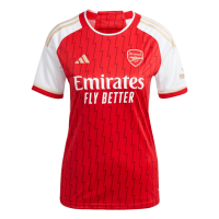 adidas Women's Soccer Arsenal 23/24 Home Jersey - Celebrate a Unique Anniversary with Lightning Bolts and Gold Details (as1, Alpha, l, Regular, Regular)