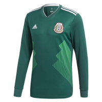 adidas Mexico Home Long Sleeve Soccer Jersey 2018 (Large)