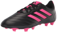 adidas boys Goletto Vii Fg J Football Shoe, Core Black/Shock Pink/Shock Pink, 9.5 Little Kid US