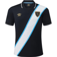 Umbro Men's Soccer Guatemala 23/24 Third Jersey - Represent The Guatemala Culture with This Official Black Soccer Shirt (US, Alpha, Large, Regular, Regular)