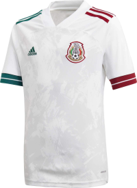 adidas 2020-21 Mexico Youth Away Jersey - White YL
