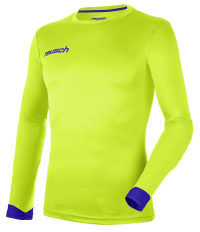 Reusch Match Longsleeve Padded Goalkeeper Jersey, Yellow/Blue, Youth Small