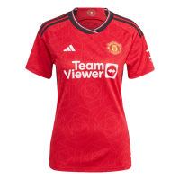 adidas Women's Soccer Manchester United 23/24 Home Jersey - Authentic Design with Cooling Heat.RDY Technology (as1, Alpha, l, Regular, Regular) Red