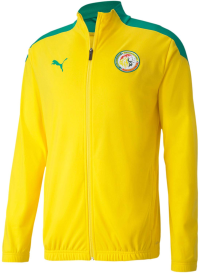 PUMA Men's Senegal Football Association Stadium Jacket, Dandelion-Pepper Green, XL