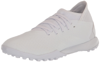 adidas Unisex Predator Accuracy.3 Turf Soccer Shoe, White/White/Black, 9 US Men
