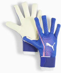 PUMA - Unisex Ultra Ultimate Hybrid Gloves, Color Lapis Lazuli/Sunset Glow, Size: 10