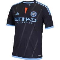 MLS New York City FC Men's Replica Short Sleeve Jersey, Small, Black