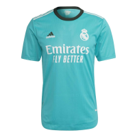 adidas Real Madrid Men's Authentic Third Jersey 21/22 Turquoise
