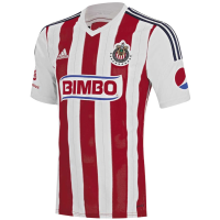 Adidas Chivas Replica Home Mens Soccer Jersey 3XL White-Scarlet-Night Indigo