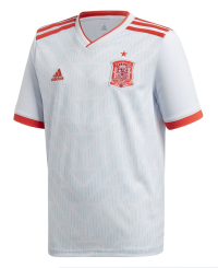 adidas Spain Away Youth Soccer Jersey World Cup Russia 2018 (Large)