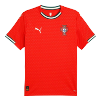 PUMA Men's Soccer 2025 Portugal Home & Away Jersey - RE:Fibre Technology, Comfortable Fit, Official Badge (US, Alpha, Small, Regular, Regular, Home - Red)