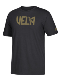 adidas Carlos Vela Los Angeles FC Men's Player Go to Tee T-Shirt Black (XXL)