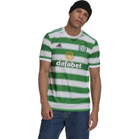 adidas Men's Soccer Celtic 21/22 Home Jersey (Medium) White/Green