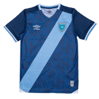 Umbro Men's Guatemala Away Soccer Jersey 2021-22 (Medium) Navy, Sky Blue