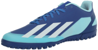 adidas Unisex X Crazylight.4 Turf Sneaker, Bright Royal/White/Solar Red, 7.5 US Men