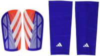 adidas Unisex-Adult Tiro League Shinguard, Solar Red/Lucid Blue/White, Large