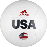adidas Performance Copa 2016 Capitano USA Soccer Ball, 5, White/Vivid Red/Collegiate Navy