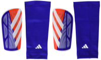 adidas Unisex-Adult Tiro League Shinguard, Solar Red/Lucid Blue/White, Medium