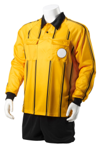 Kwik Goal Premier Referee Long Sleeve Jersey, Yellow, X-Large