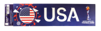 Bumper Strip USA Women's World Cup France 2019 3" x 12"