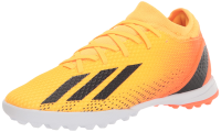 adidas Unisex X SPEEDPORTAL.3 Turf Soccer Shoe, Solar Gold/Black/Team Solar Orange, 10 US Men
