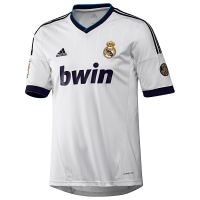 Real Madrid Home Authentic Soccer Jersey, Large