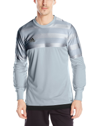 adidas Men's Performance Entry Goalkeeping Jersey, Light Grey/Black, Youth Medium