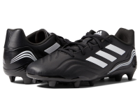 adidas Boy's Copa Sense.3 Firm Ground Soccer Shoe, Black/White/Solar Yellow, 1.5 Little Kid