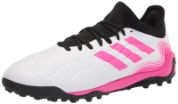 adidas Men's Copa Sense.3 Turf Soccer Shoe, Black/White/Solar Yellow, 7.5