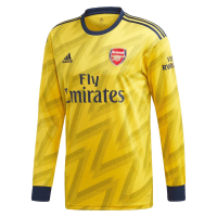 adidas 2019-2020 Arsenal Long Sleeve Away Jersey (EQT Yellow) (L)