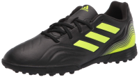 adidas Boy's Copa Sense.3 Turf Soccer Shoe, Black/White/Solar Yellow, 10.5 Little Kid