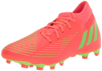 adidas Unisex Edge.4 Predator Flexible Ground Soccer Shoe, Solar Red/Solar Green/Black (Sock), 10.5 US Men