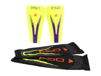 adidas F50 Pro Lite Shin Guard (Electricity, Anodized Purple, Infrared, Large)