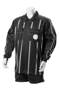 Kwik Goal Premier Referee Long Sleeve Jersey, Black, Large